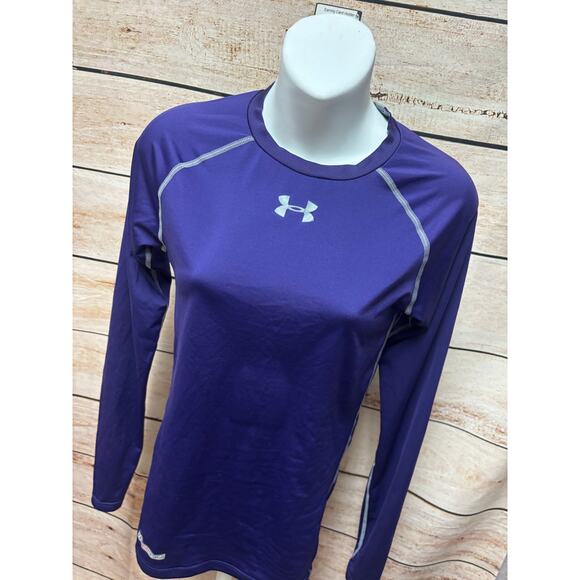 Under Armour  Compression Shirt - Women's Small HeatGear Long Sleeve Athleisure - Picture 2 of 11